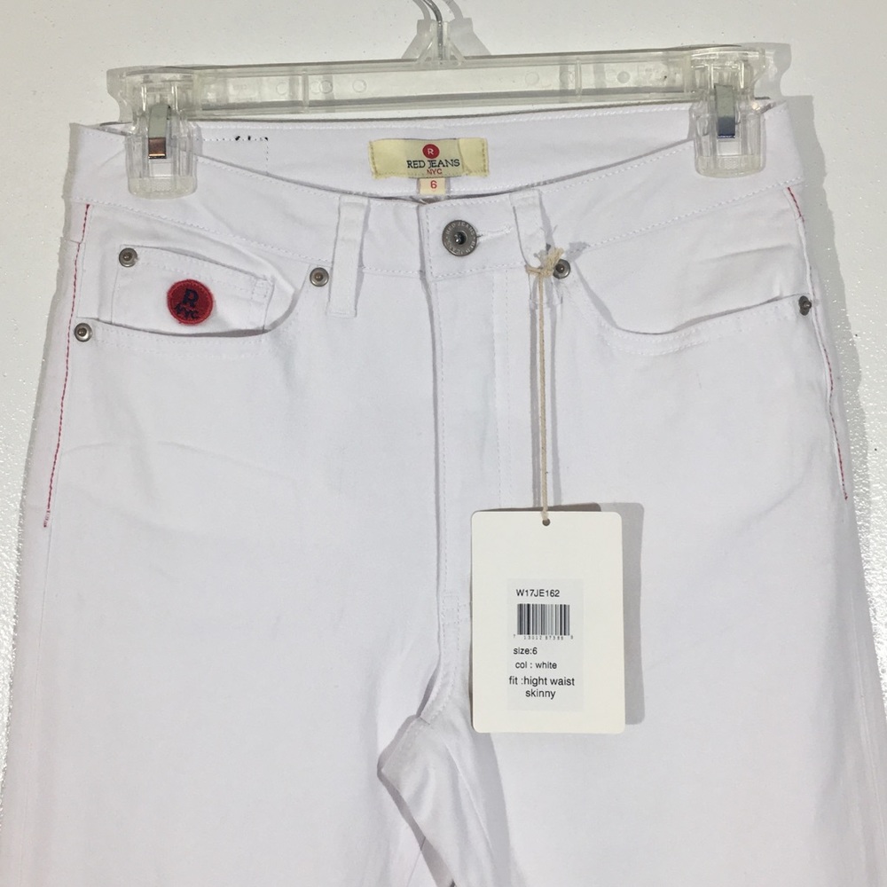 White high waisted Skinny Jeans - 6 - Picture 3 of 6